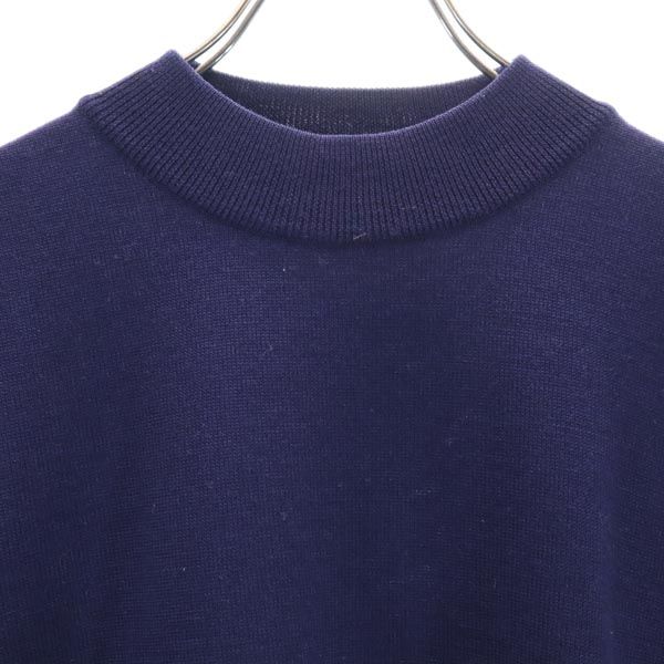 YVES SAINT LAURENT 90s Old Wool Logo embroidery Long sleeve sweater knit Women Used
