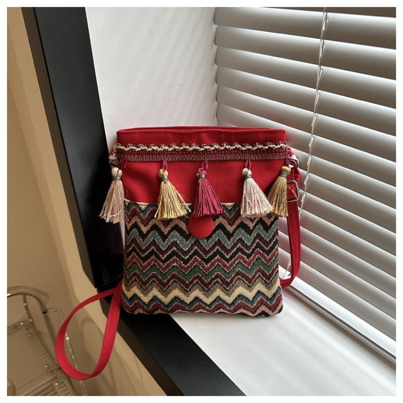 Dámská kabelka přes rameno v etnickém stylu, módní dámská crossbody kabelka