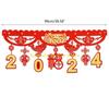F26C 2025 Dragon Year Spring Festival Decoration Horizontal Colored Door Hanging Pendant Chinese New Year Ornament for Home