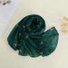 Cotton and Linen Scarf for Women In Spring  Autumn and Winter Long Thin Silk Scarf Korean Version Versatile and Fashionable Beige Shawl