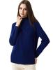 Solid Color Wool Sweater: Seven-Stitch, Long-Sleeve, Warm and Simple Autumn/Winter Commuting Base Layer.