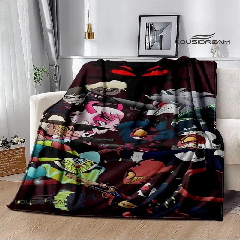 H-Helluva-Boss Cartoon printed blanket Warm Flannel blankets Picnic blanket throw blankets Home bed linings Birthday Gift