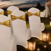 Spandex Stretch Chair Sashes Buckle Slider Universal Fit Chair Ties Anti Slip Elastic Chair Cover Bands