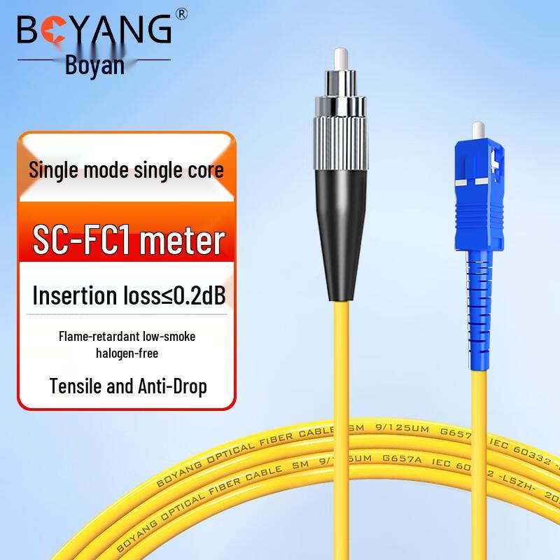 Boyang Telecom-Grade Single-Mode Fiber Optic Patch Cable
