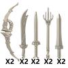 MOC Medieval Building Block Soldier Figure Weapon Accessories Battle Axe Bow Arrow Sword Sheath Shield Assembly Puzzle Brick Toy
