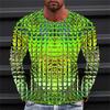 Men's T shirt Tee Graphic Gradient Crew Neck Clothing Apparel 3D Print Outdoor Daily Long Sleeve Print Fashion Designer Vintage