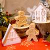 DIY Weihnachten Aromatherapie Gips & Silikonform: Hirsch, Lebkuchenmann-Ornamente, Fondant, Kerzen- & Kuchenform