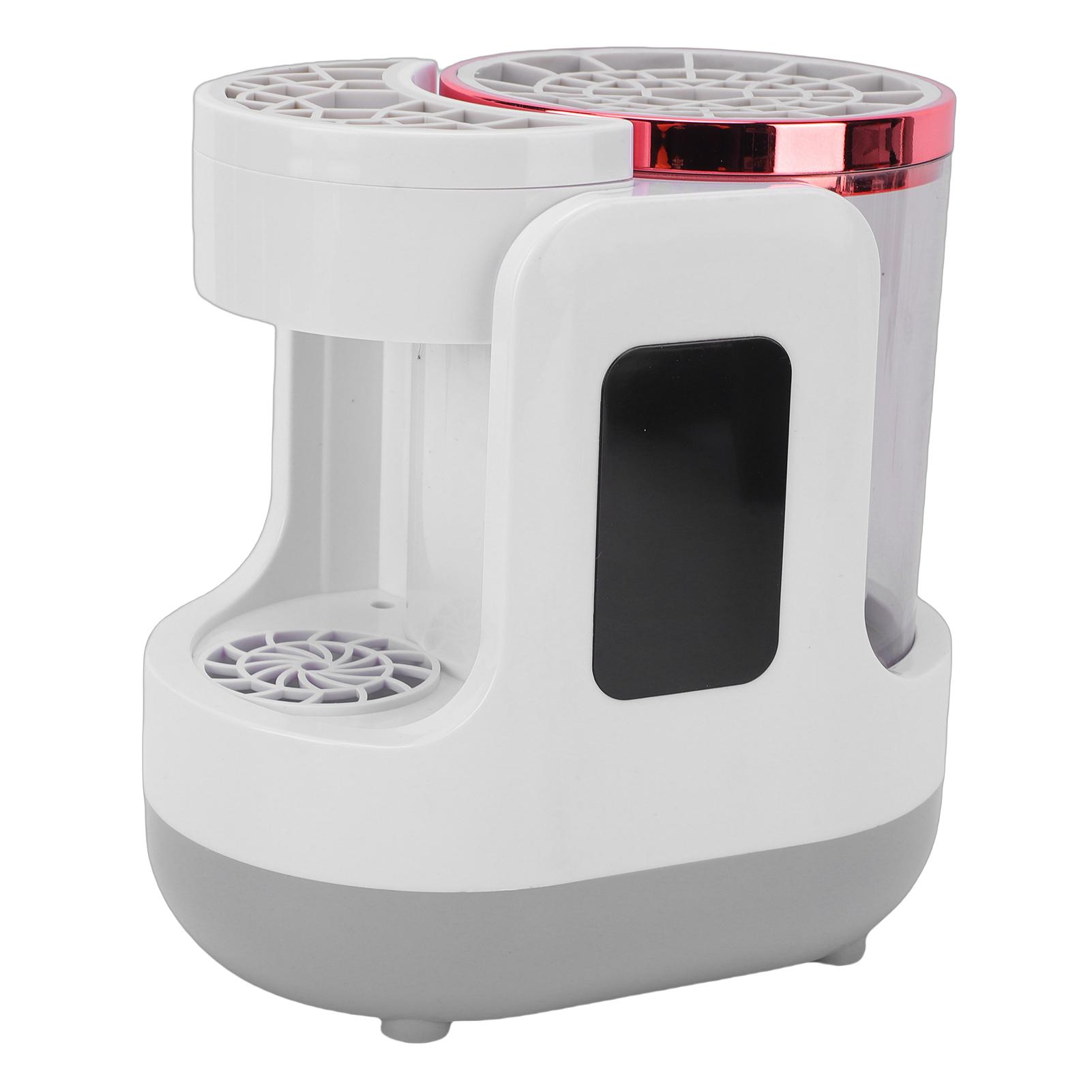 

Electric Makeup Brush Cleaner Machine Automatic Makeup Brush Drying Machine 850 RPM with Clear Body
