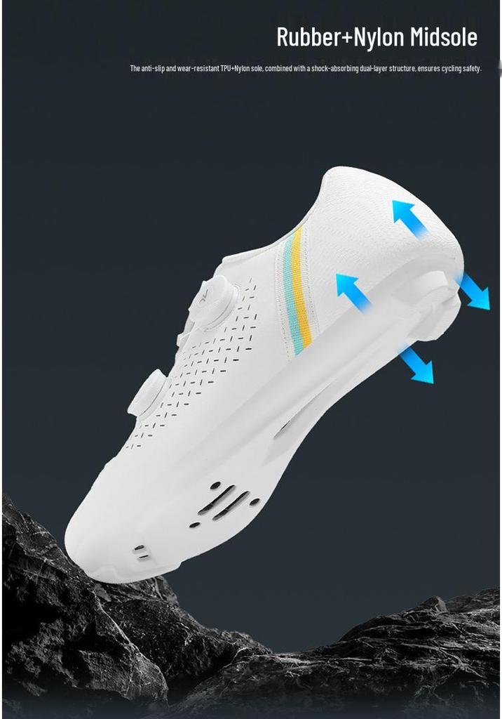 Unisex SPD Cycling Shoes for Road & Mountain Biking - Hard Sole
