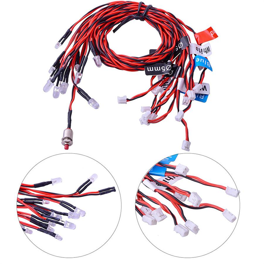 12 LED Lighting System Kit For RC Car 1/10 1/8 HSP Traxxas TAMIYA CC01 D90 SCX10