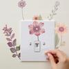 Decorative Flower Light Switches Sticker Enhances Room Decoration Easy Installation On Various Surfaces Decal