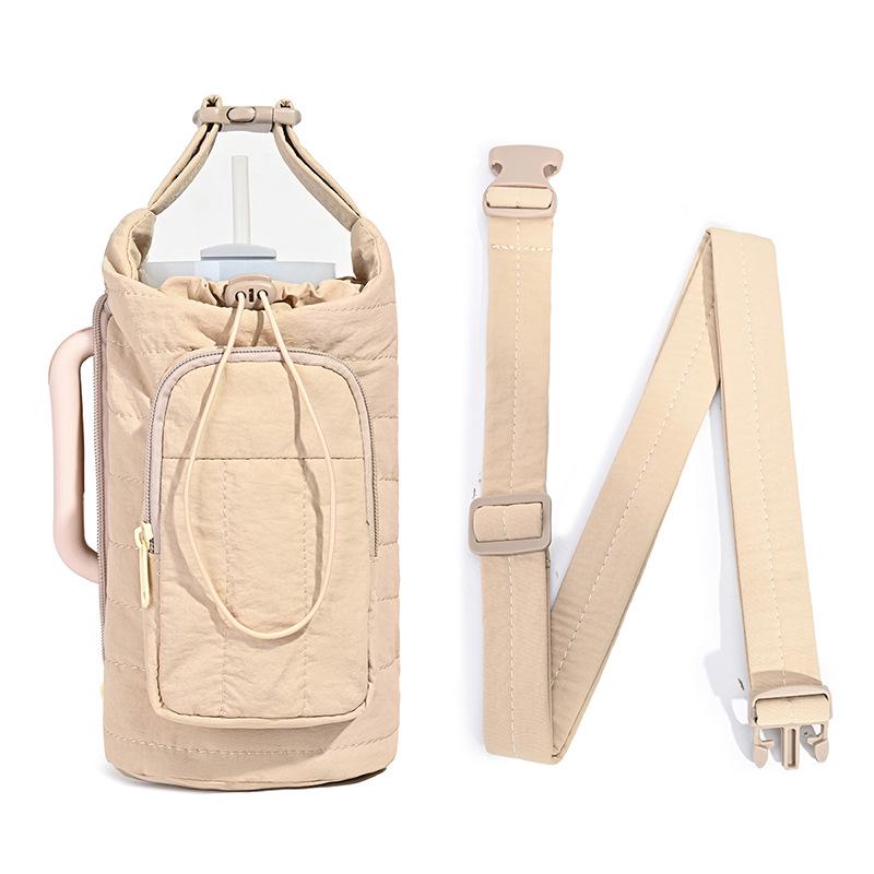 Quilted Crossbody Thermos and Water Bottle Sleeve