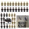Al Doilea Război Mondial GERMAN v BRITISH Soldați + Arme Mini figurine Set militar al doilea război mondial Fit Lego
