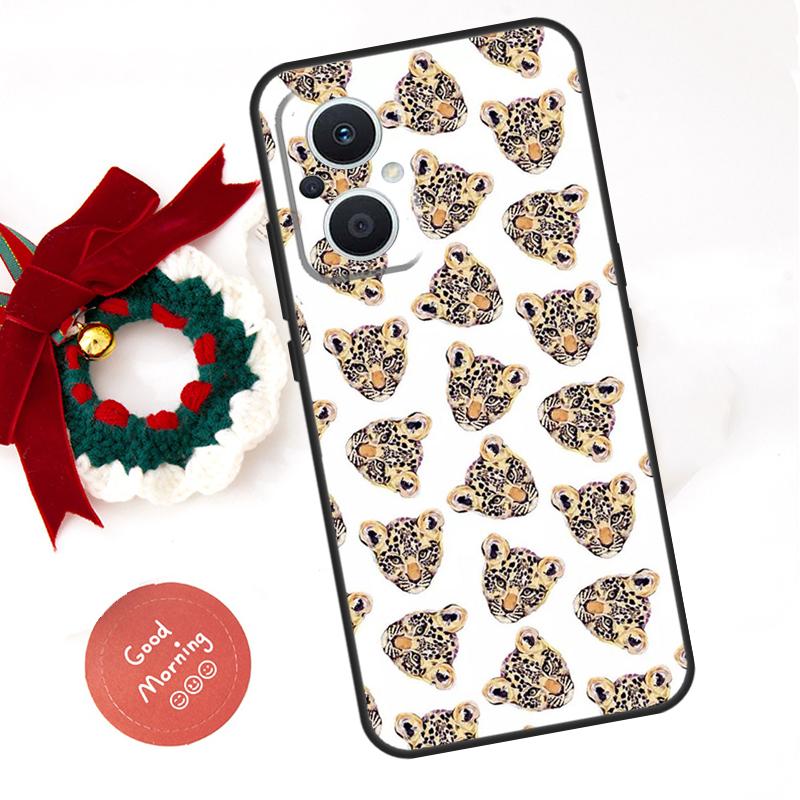 Tigers Cheetah Print Funda For OPPO Reno 13 F 14F 12F 11F 10 11 12 14 Pro 7 8 Lite OPPO Find X9 X8 X6 X5 Pro Case