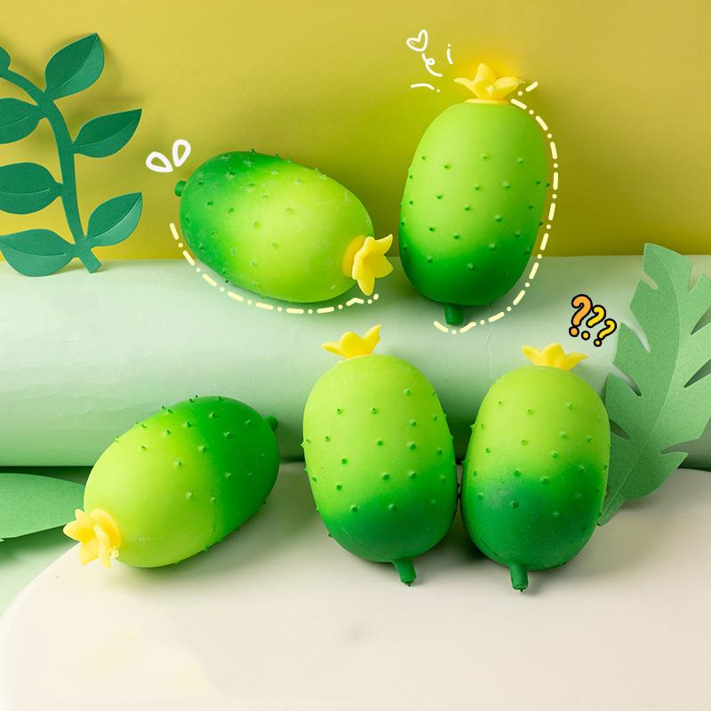 Simulation Cucumber Squeeze Fidget Toys Stress Relief Balls Slow Rebound Decompression Squishy Toy For Adults Kids Birthday Gift