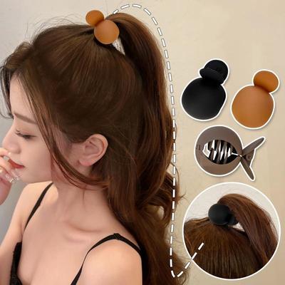 Korean Fixed Hair Clip Anti-Sagging Fashion Versatile High Hairpin for Women Ponytail Hair Accessory