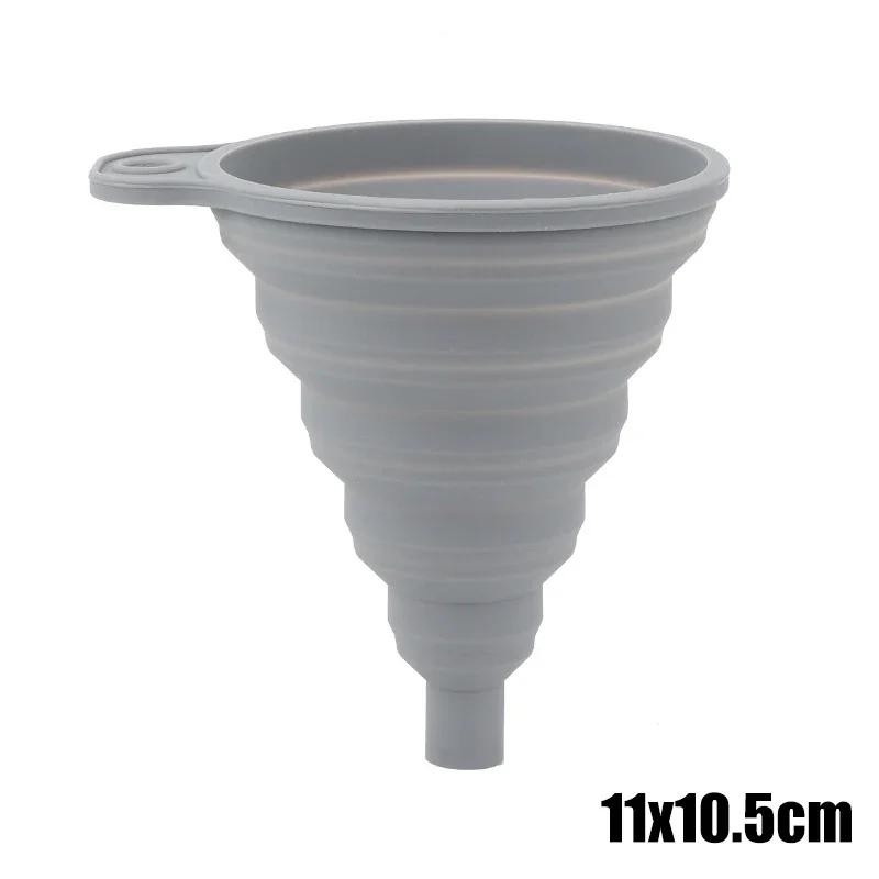 Car Engine Funnel Silicone Liquid Funnel Washer Fluid Change Foldable Portable Auto Engine Oil Petrol Change Funnel Accesorios