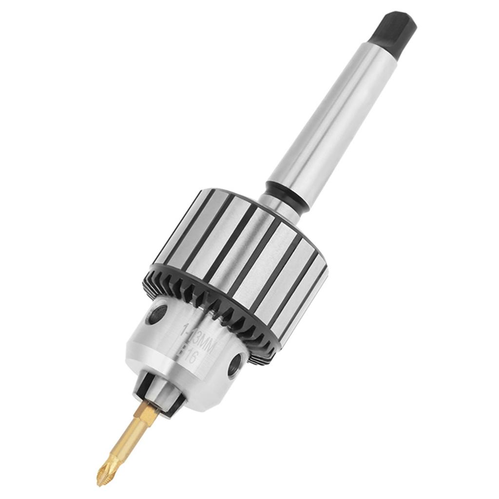113mm Capacity Carbide Steel MT2B16 Arbor Key Type Drill Chuck Mini Lathe Tool
