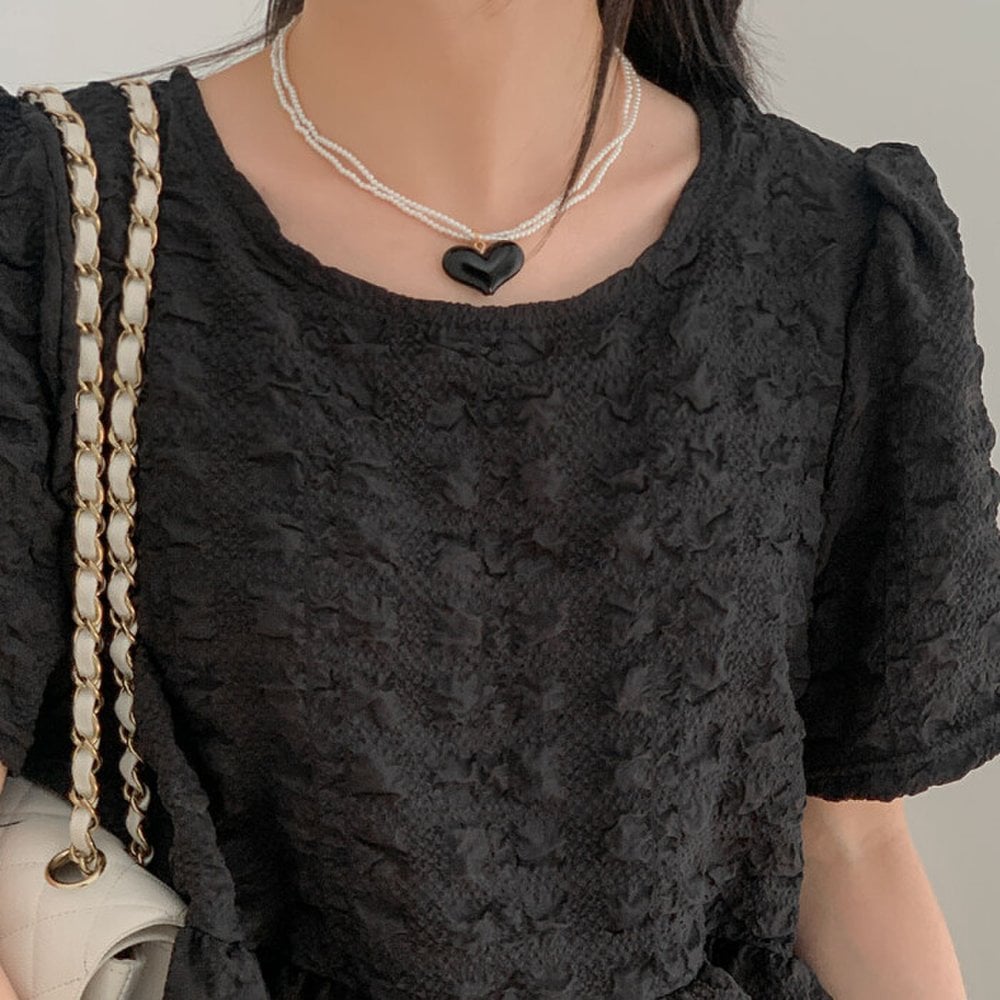 Cocoblack / Heart Pearl Necklace