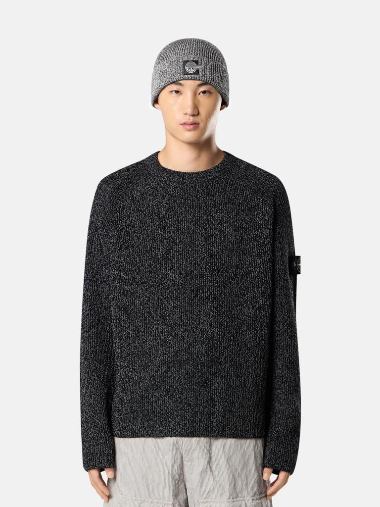 STONESLAND Unisex Strickpullover mit Stehkragen und Reißverschluss