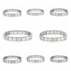 9mm Modulares Edelstahlarmband Quadratisch Elastische Handkette Geburtstag