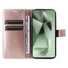 For Samsung Galaxy S24 FE Wallet Case Floral Butterfly Imprinted Leather Phone Cover Stand