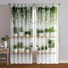 2pcs, Curtain Popular Decorate the Flower Buds In a Hanging Basket Machine Washable (without Rod) Decorations Inside Perfect for