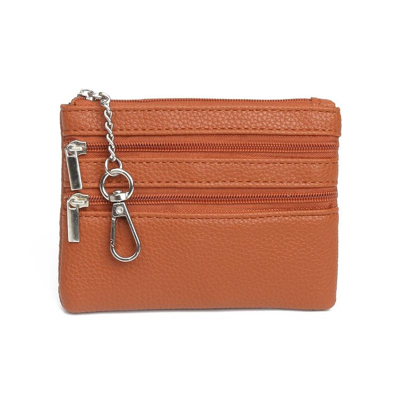 Fashion Zipper Keychain Mini Wallet Coin & Card Holder for Ladies