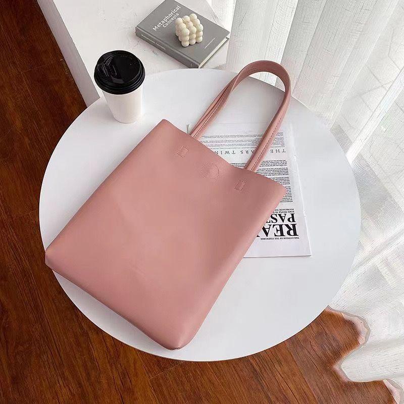 Damenhandtasche Mode Einfarbig Schultertasche Große Kapazität Hochwertiges Handheld Tote Bag