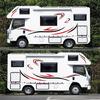 Auto Side Body Sticker Exterior Waterproof Stickers Self Adhesive Stripe Graphics Decals for Campers