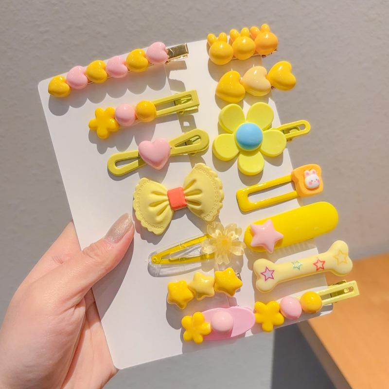 

2024 Красочные заколки-уточки для девочек - Милые заколки для боковых прядей и непослушных волос, Детские головные уборы