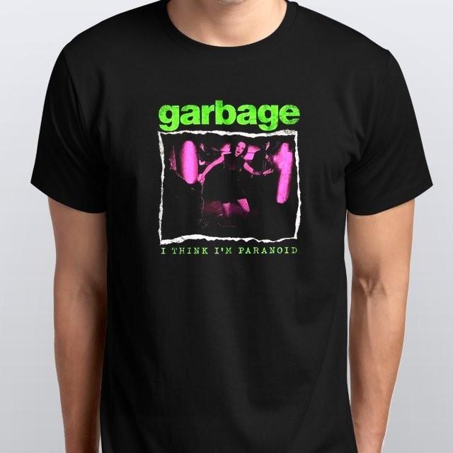 Garbage Think I m Paranoid Alt Rock T-SHIRT S M L XL XXL 3 4 XL colours Black S разноцветный