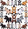 12-120Pcs 4inch Horse Stuffed Animal Horse Toys Horse Plush Adopt A Horse Party Favor Standing Stuffed Horse Mini Plush Birthday