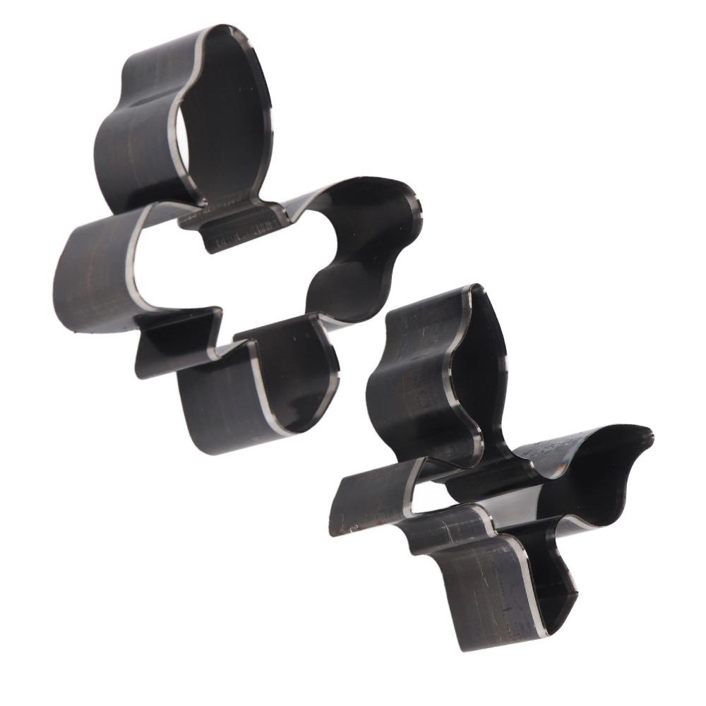 2 PCS Steel Leather Cutting Dies Set Handmade Keychain and Wallet Making  For DIY Leather Craft