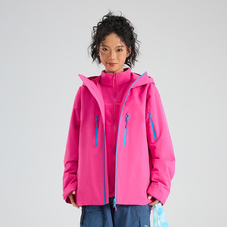 Unisex 3-in-1 Expedition Jacket: Waterproof, Customizable, Winter Outdoor Coat with Detachable Liner (5000mm) 3XL Men ярко-красный