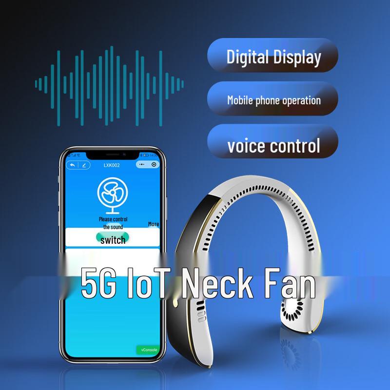 Portable USB Rechargeable Neck Fan