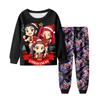 Children's Fashion Suit Skirt Round Neck Long Sleeve Top Pants