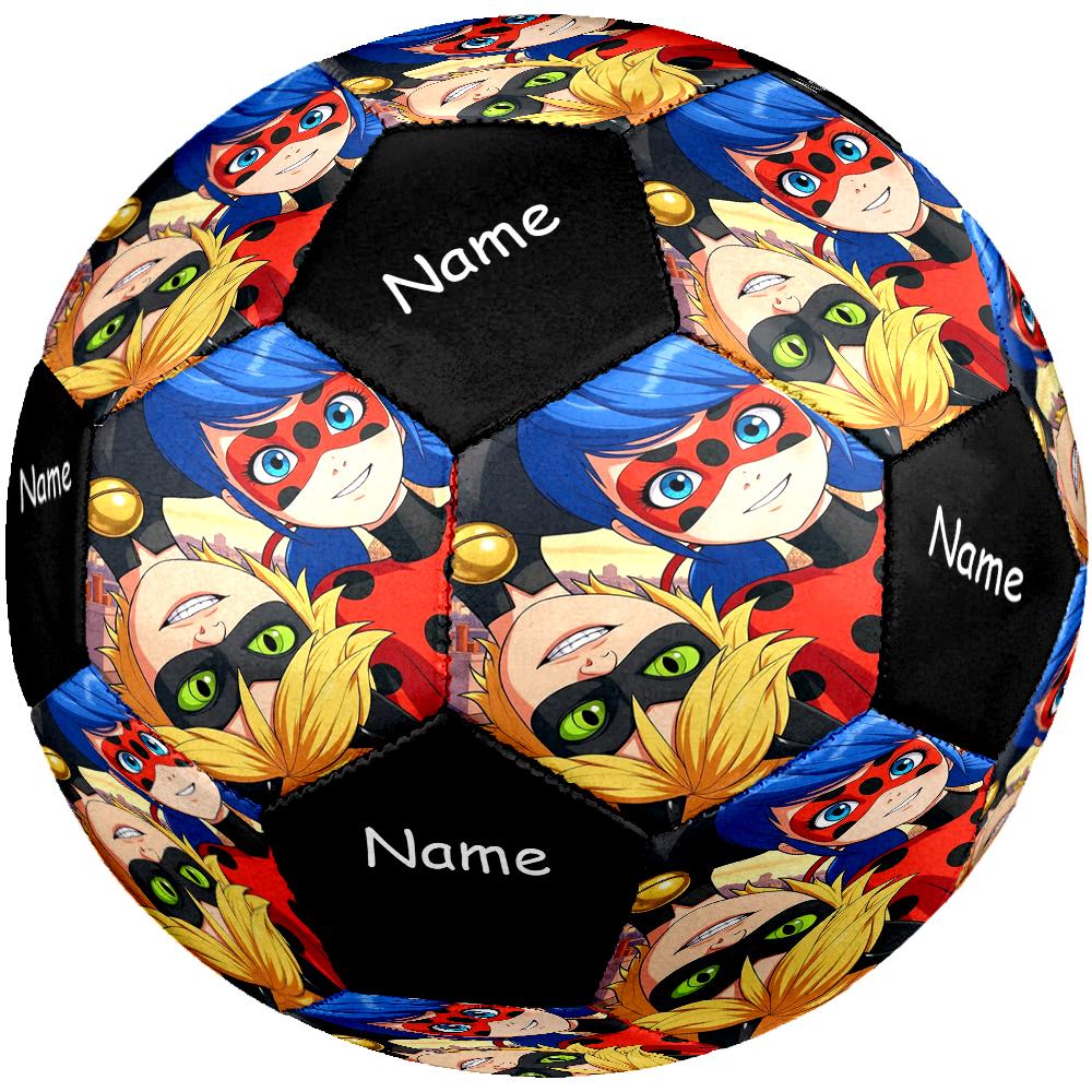 Custom Name Miraculous Theme Size 5 Soccer Ball, Suitable for Both Indoor and Outdoor Matches, a Gift Suitable for Everyone.