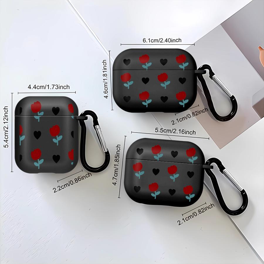 Earphone Cases Cover Case For Airpods 1 3 4 Pro2 2 Pro Pro3 Cute Flower