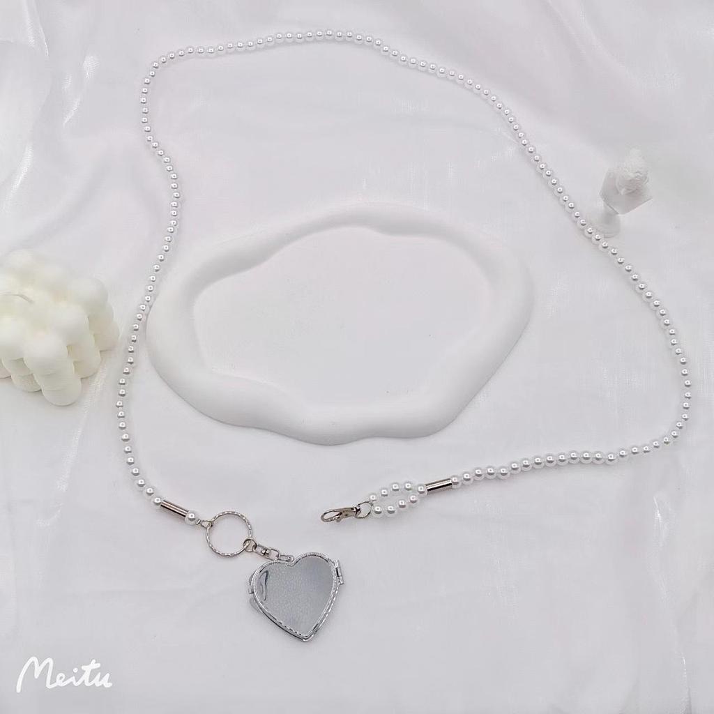 Free Shipping: Stylish Pearl Waist Chain & Heart Charm Crossbody Strap for Women - Versatile Fashion Belt for Skirts & Dresses