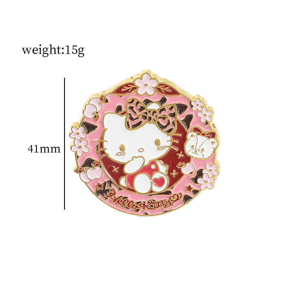 Cute Soft Moe Pacha Dog Metal Badge Kulomi Sanrio Premium Sense Medallion Brooch