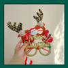 Decorative Merry Christmas Glasses Deer Horn Glasses  Children's Party