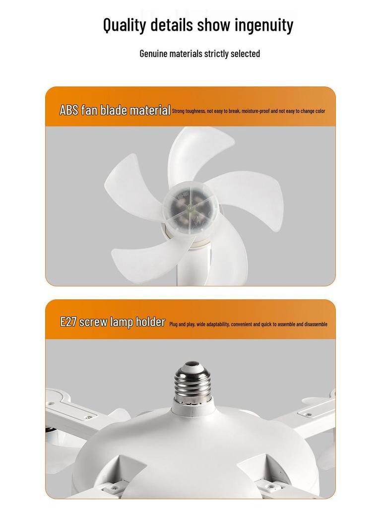 Smart Energy-Saving Ceiling Fan with Silent Remote Control and Eye-Friendly Light for Bedroom or Dining Room