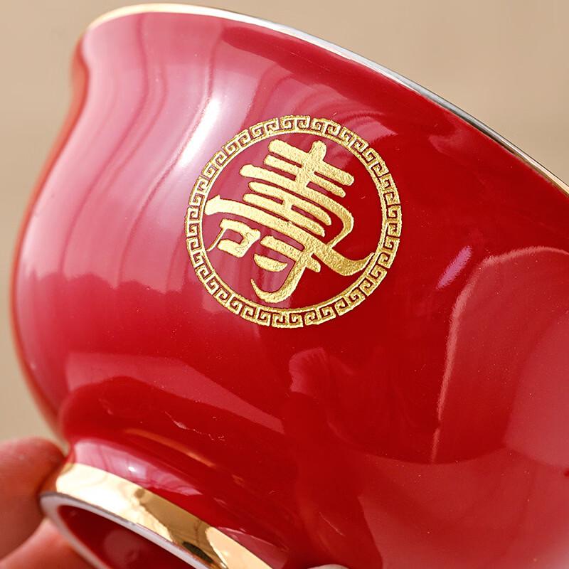 Cartoon Enamel Longevity Bowls Gift Set