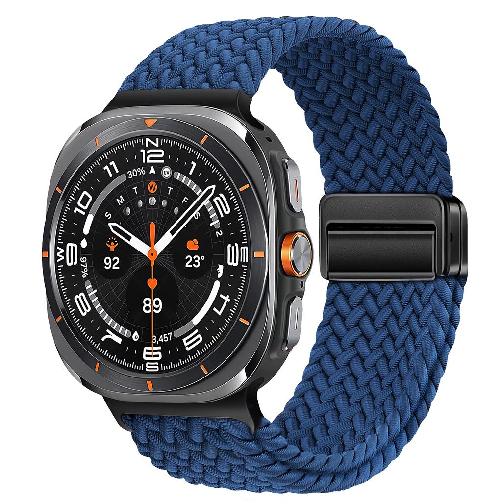 Braided Bands For Samsung Galaxy Watch Ultra 47mm watchband Magnetic wrist sport belt Bracelet Correa Galaxy Watch 7 Ultra Strap