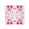 Pink and White Santa Claus Snowflake Print Christmas Napkins for Hotel and Restaurant Use