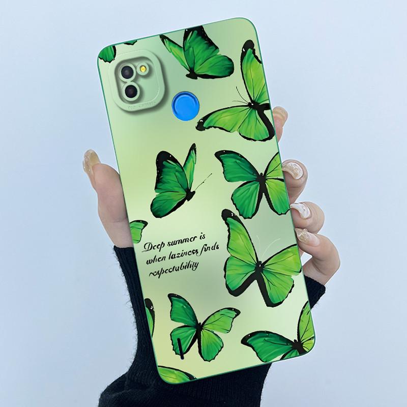 For Tecno Pop 4 Lte Case Liquid Silicone Fashion Simplicity Oil Painting Floral Back Cover For Techno Pop4 Air Phone Case BC1s