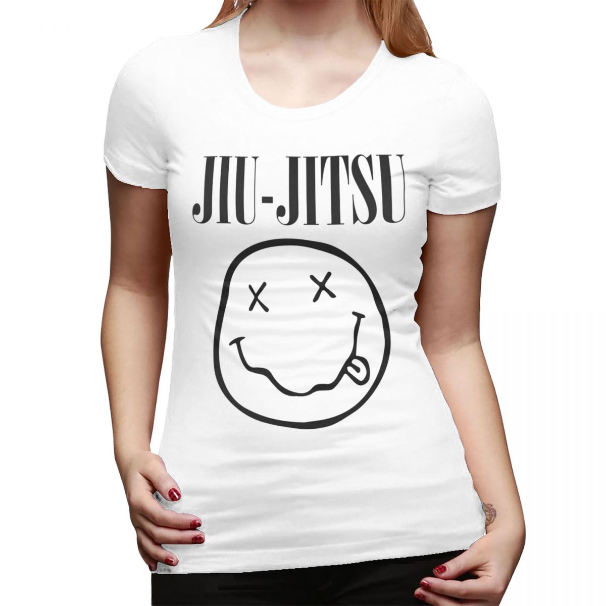 Brazilian JiuJitsu  Smells Like JiuJitsu BJJ TShirt for Women ONeck Streetwear T Shirts Womens Short Sleeve Clothes Tops S