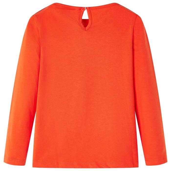 Children's Long-sleeved T-shirt Dark Orange 92/104/116/128/140
