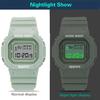 New Sports Watch Boys Girls Student LED Electronic Watch Colorful Men Women Square Digital Watches Waterproof Rubber Clock